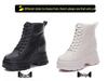 2025 New Women's British Style Ankle Boots - Autumn Collection, Versatile Thick Sole Martin Boots with Inner Lift for a Slimming Effect