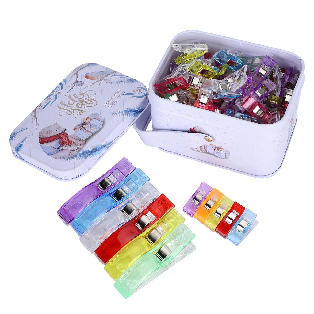90Pcs Quilting Clips Plastic Colorful Sewing Fabric for Crafters Knitting Dressmakers Tool