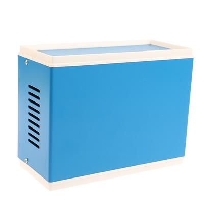 Modrá spojovací krabice Kovový obdélník Elektronický projekt Pouzdro Diy Preventivní krabice Napájecí kryt Odolný proti korozi Odolný