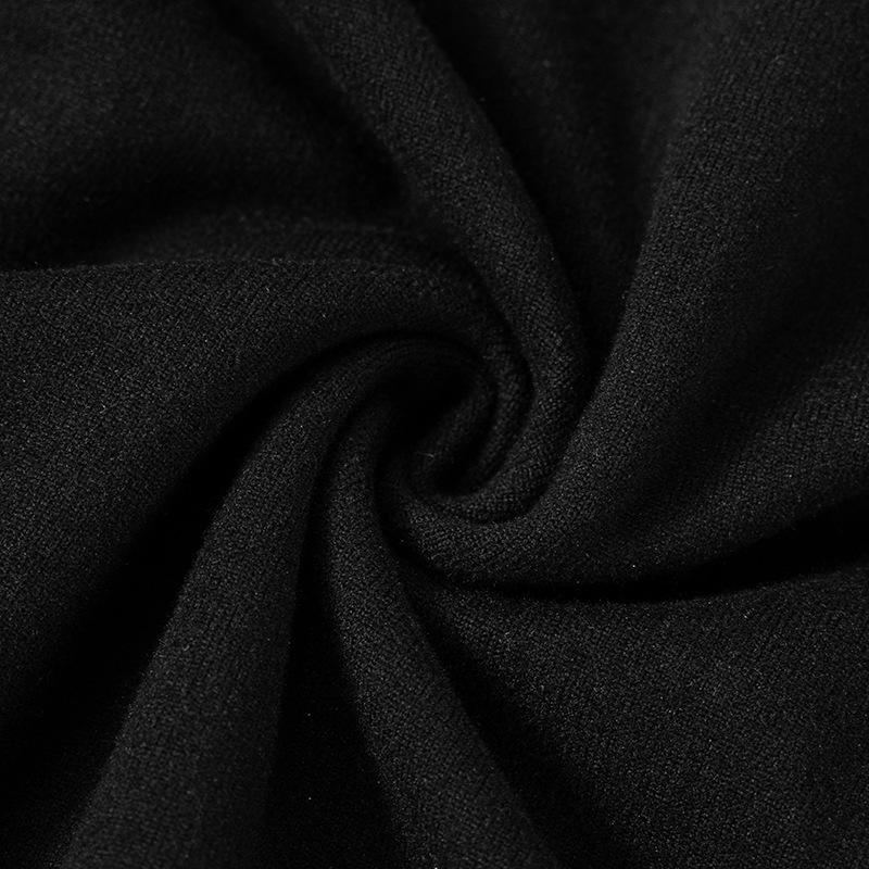 Léto 2025 Rolák Poloviční rukáv Mini šaty Francouzský styl Móda Elegantní Černobílé Patchworkové Přiléhavé šaty