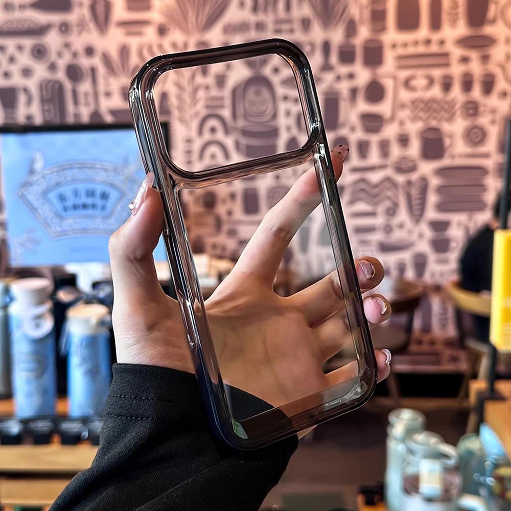 New Transparent Acrylic Clear Phone Case For iPhone 17 Pro Max 17 Air 16 15 14 13 12 11  Plus Soft Shockproof Bumper Cover