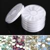 6Pcs/Set 12 Compartments Nail Art Decoration Gem Rhinestone Empty Wheel Box Storage Container