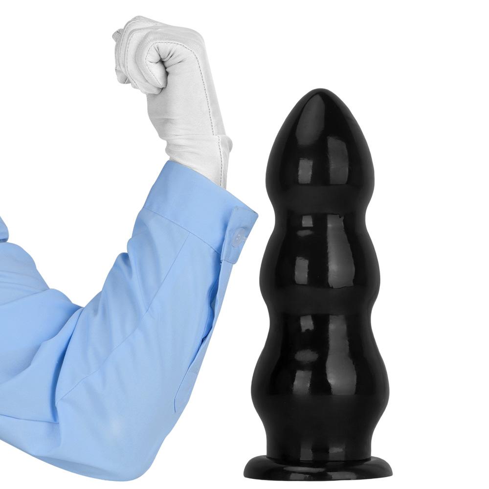 PVC Black Dildo Simulated Penis Butt Plug Fisting Sex Toy Strap On Cock Big Dick Realistic Cock BDSM
