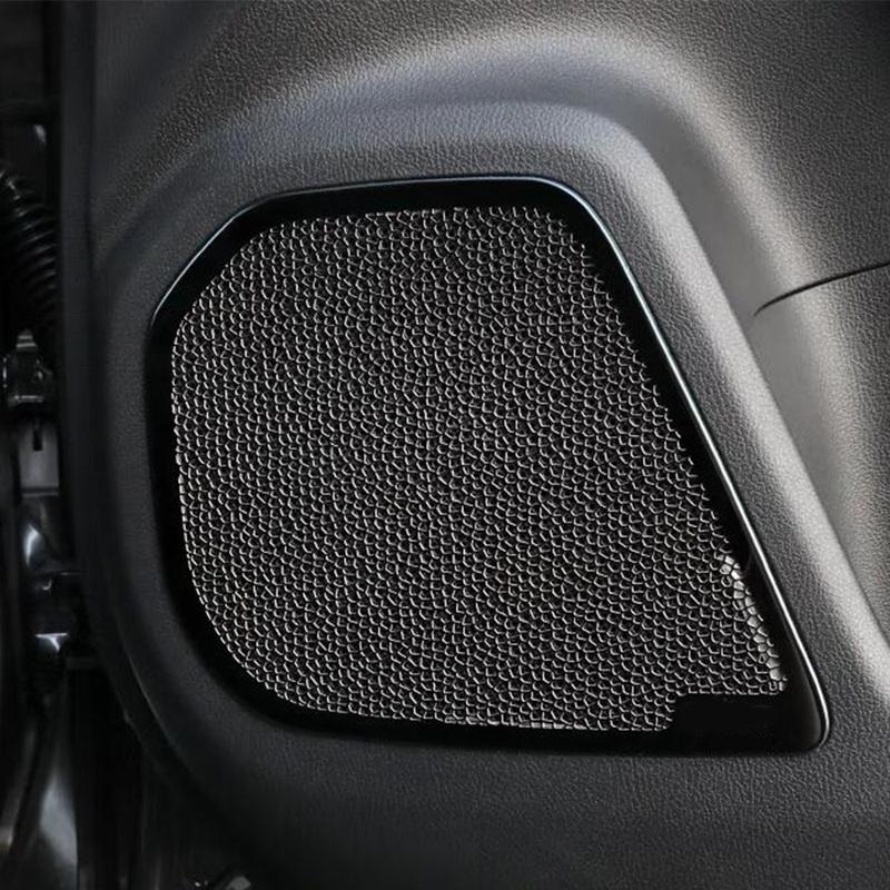 For Lexus NX 250 260 350h 350 F   2024 Stainless Steel Car Inner Door Audio Speaker Covers Stereo Trim Stickers 4Pcs