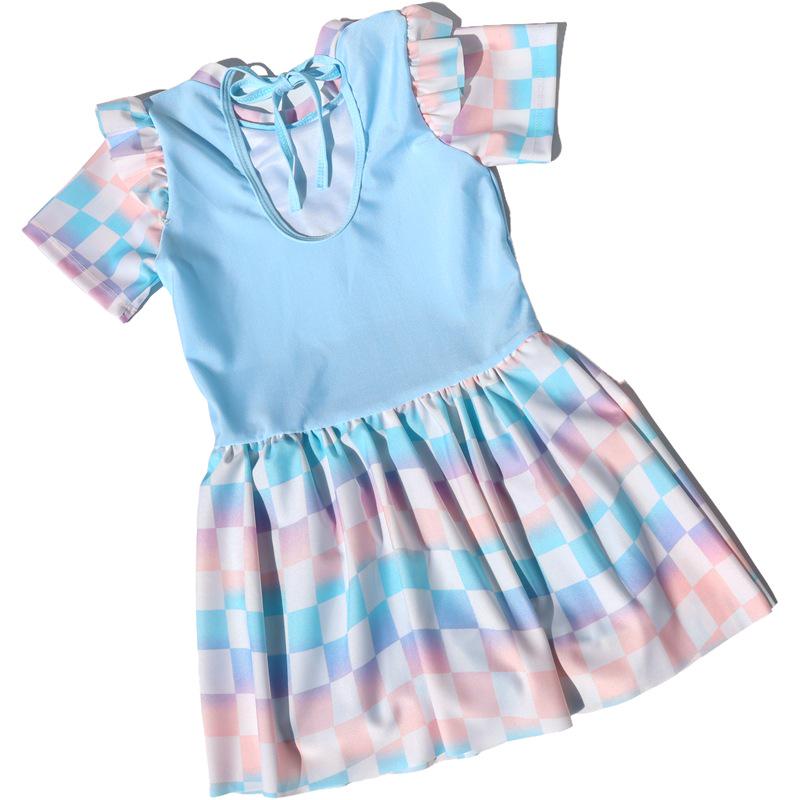 Girls' Sweet Princess One-Piece Swimsuit for Toddlers & Kids - Ideal for Beach & Hot Springs