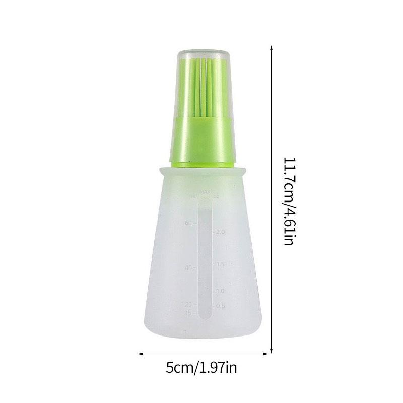 Silicone Heat-resistant Food Grade Kitchen Baking Oil Dispenser With Small Brush Kitchen Baking Tools