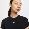 Nike Dri-Fit Γρήγορου Στεγνώματος Μονόχρωμο Λογότυπο Διχτυωτό Εξαεριζόμενο Μπλουζάκι Προπόνησης Γυναικεία Μπλούζες Μαύρο Λευκό FV7843010
