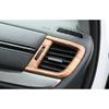 For Honda CRV CR-V 2017- Peach Wood Grain L&R AC Air Outlet Vent Cover Trim