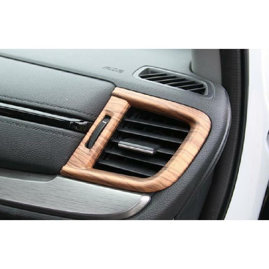 For Honda CRV CR-V 2017- Peach Wood Grain L&R AC Air Outlet Vent Cover Trim