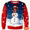 2026 New Dachshund Graphic Ugly Christmas Sweater Fashion Cute Dog 3D Printed Xmas Sweatshirts Loose Breathable Unisex Pullovers