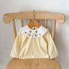 Adorable Baby Girl Mushroom Embroidered Cardigan and Sleeveless Romper Set for Spring Autumn