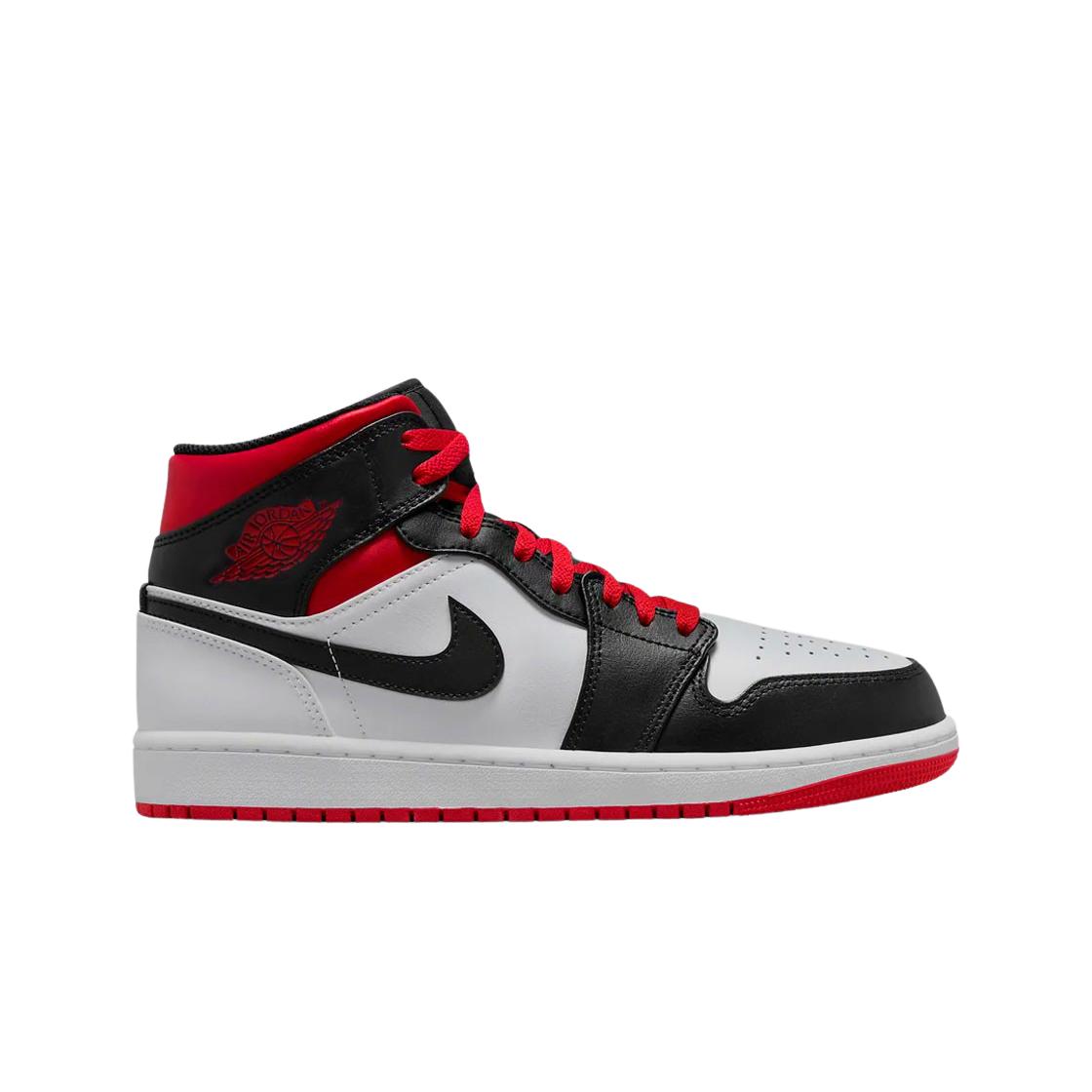 

Мужские кроссовки Jordan 1 Mid White Gym Red DQ8426-106