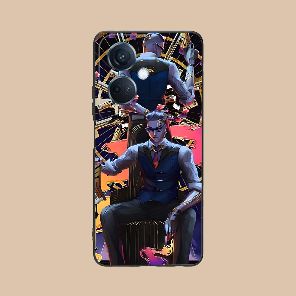 

Valo Chamber Phone Case for OPPO Reno 14 13 12 11 10 9 8 7 6 5 F T Pro 5G Soft TPU Shockproof Cover OPPO Reno5 5G