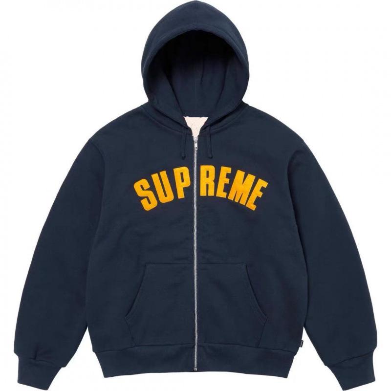 Promi-Stil 2025 SUPREME Buchstaben Damen Reißverschluss Hoodie Strickjacke