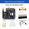 Raspberry Pi 5th Gen PCIe to MiniPCIe HAT Adapter for Wireless Network & USB Bluetooth (Driverless)
