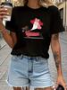 Teediy Dachshund Balloons Long Dog Endless Love Pure Women'S T-Shirt Comfort Women's Harajuku Sleeve Casual Aesthetic Clothes