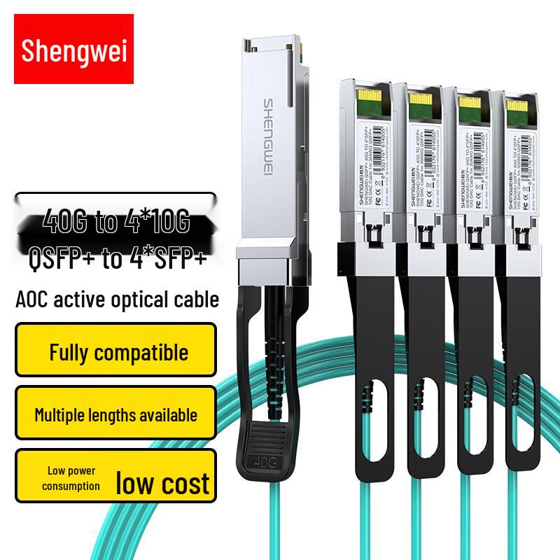 Shengwei 40G QSFP+ AOC Active Optical Cable