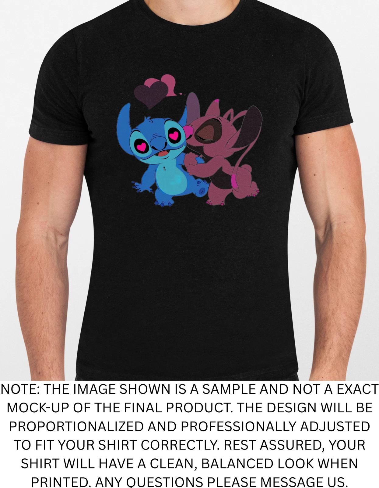 Men s and Women s T-shirts Stitch Love Artwork Graphic XXXXL