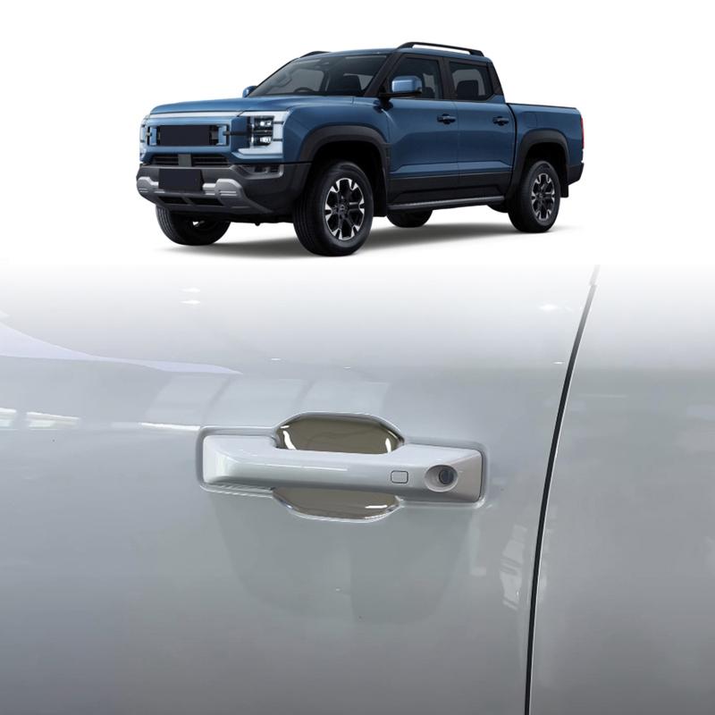 For BYD Shark 6 2024 2025 ABS carbonfiber door handle door bowl catch ert exterior decorate sticker Exterior Accessories