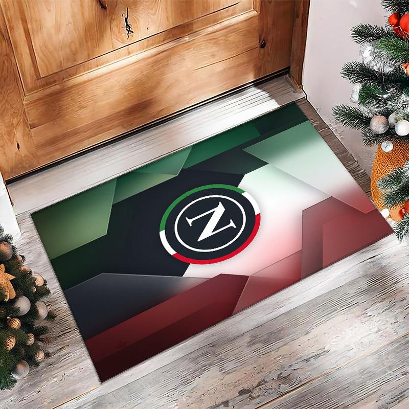 Tappeto Morbido Antiscivolo per Interni con Motivo Calcio Napoli FC Tappetino Decorativo Sportivo per Camera da Letto