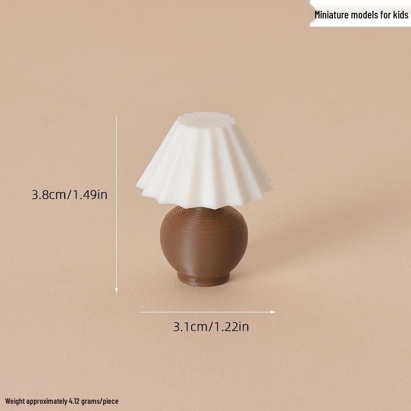 Dollhouse Retro Bedside Lamp Miniature Furniture Decoration