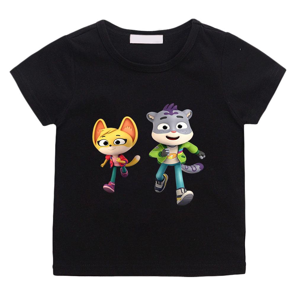 

2026 NEW The Creature Cases Kids T-shirt 100% Cotton Cartoon Print 2-12 Years Unisex Streetwear Short Sleeve Casual O-Neck Tees 100 чёрный
