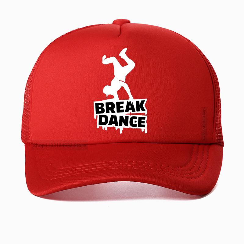 Break Dance mesh Baseball Cap Hip Hop Unisex Women Breakdancing Summer Breathable sports Trucker Hat Adjustable