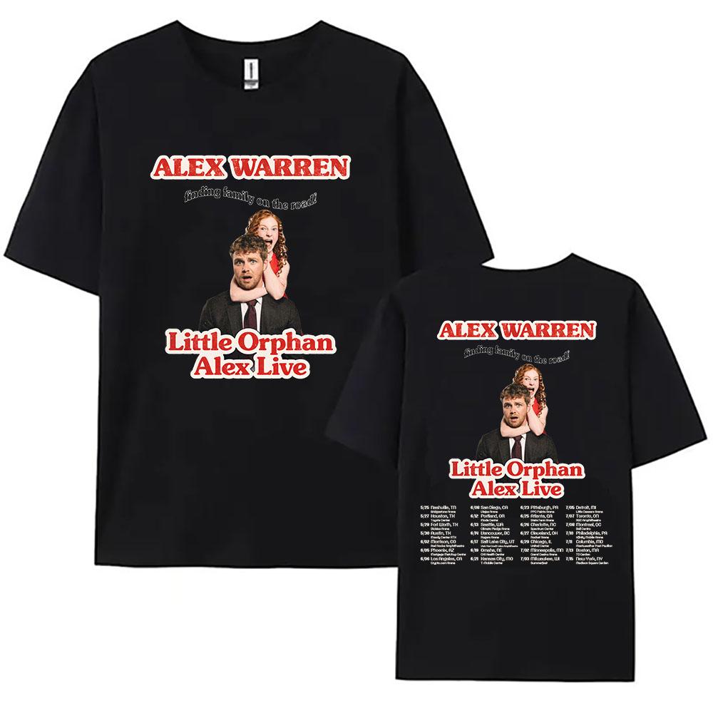 Summer Clothes Little Orphan Alex Live T-shirt ALEX WARREN Finding Family On The Road Tshirt Short Sleeve 100%Cotton Loose T Shirt Print Anime Tee