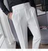 Men's Retro Designer Nine-Point Casual Pants - Wrinkle-Resistant & Stylish