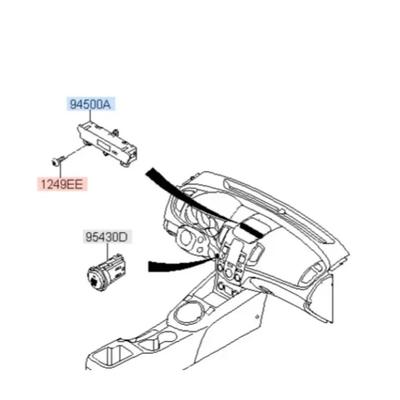 For Dash Board Top Clock Center Fascia Frame For Kia Forte Koup 2009-12 84745-1M000 Dashboard Upper Black Cover
