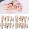 Handmade Long Floral Nail Sticker Wholesale For Women Xs S M L Pure Desire Style