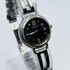 Used CITIZEN wicca solar radio clock diamond ladies black dial watch