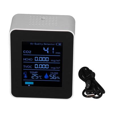 Monitor digital de calitate a aerului 3.7V Portabil Detector de dioxid de carbon Detector de temperatură și umiditate