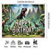 2D Dinosaurier Geburtstag Hintergrund Banner - Kinder Dschungel Party Foto Hintergrund