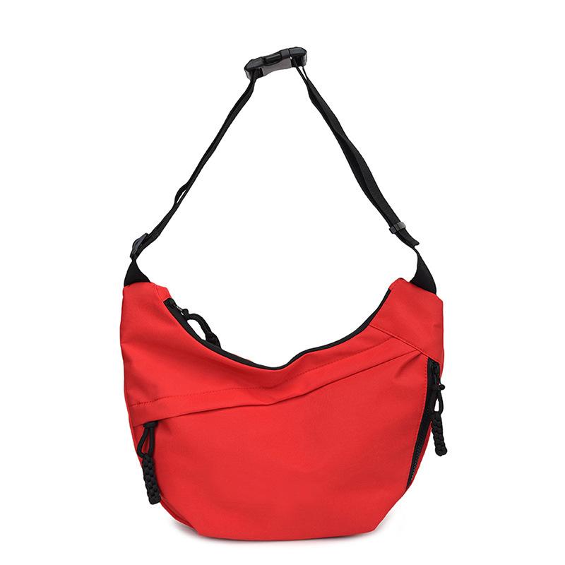 Niche simple canvas bag new nylon dumpling bag women's tide with one shoulder messenger bag light armpit bag