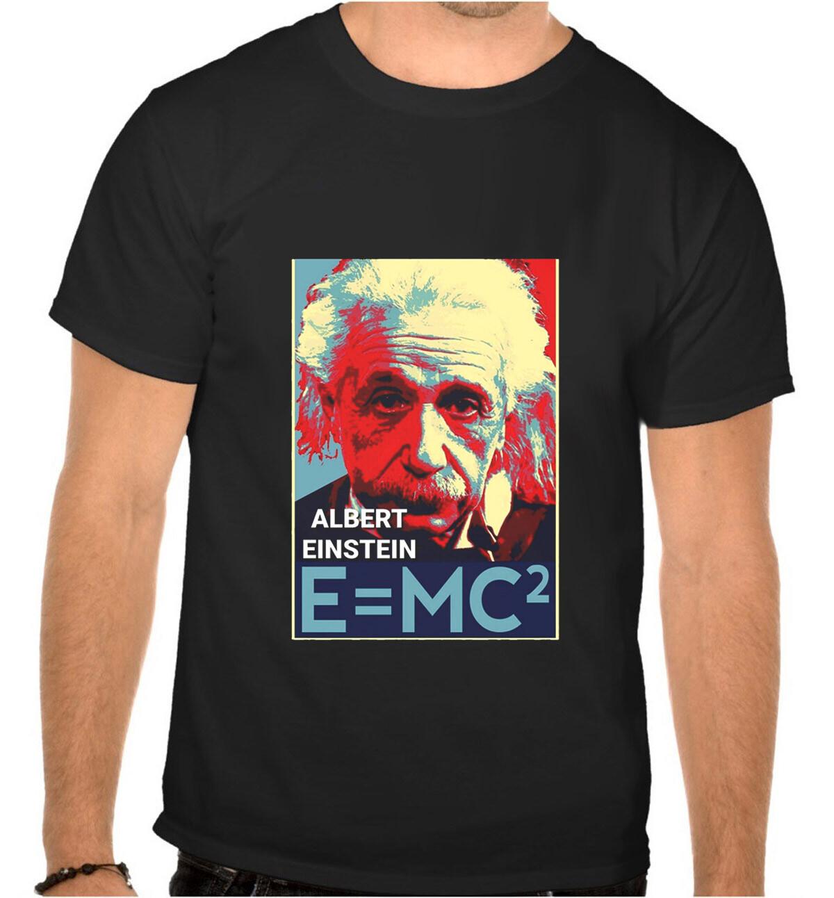 

26 Einstein Albert Logo Black T-Shirt -1062- Unisex T-Shirt XXXL