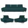 Savio Lounge Furniture Set 3-seater Sofa Green Armchairs Family Furniture