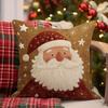 Fronha de Almofada com Papai Noel e Presentes Adequada para Sofá Carro Quarto Capa de Almofada Decorativa Capa de Almofada