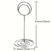 4-Pack 8.5cm Wire Table Number Holders – Versatile Place Card, Photo, and Memo Clips for Events & Displays