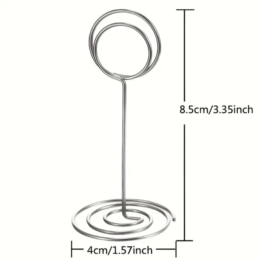 4-Pack 8.5cm Wire Table Number Holders – Versatile Place Card, Photo, and Memo Clips for Events & Displays