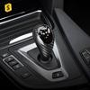 ES Customized Carbon Fiber Car Parts Gear Shift Trim Cover Gear Head Shift Knob Decoration Sticker for BMW M2 M3
