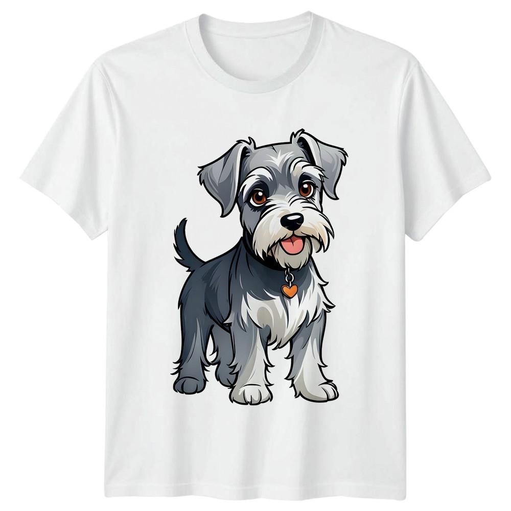 Schnauzer Puppy Dog Graphic TShirt Schnauzer Dogs Birthday Gift For Him And Her S