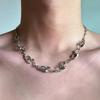 Hip Hop Unregelmäßige Titanstahl Halskette für Mann Luxus Halsband Kette Unisex Schmuck Street Punk Choker Zubehör Großhandel
