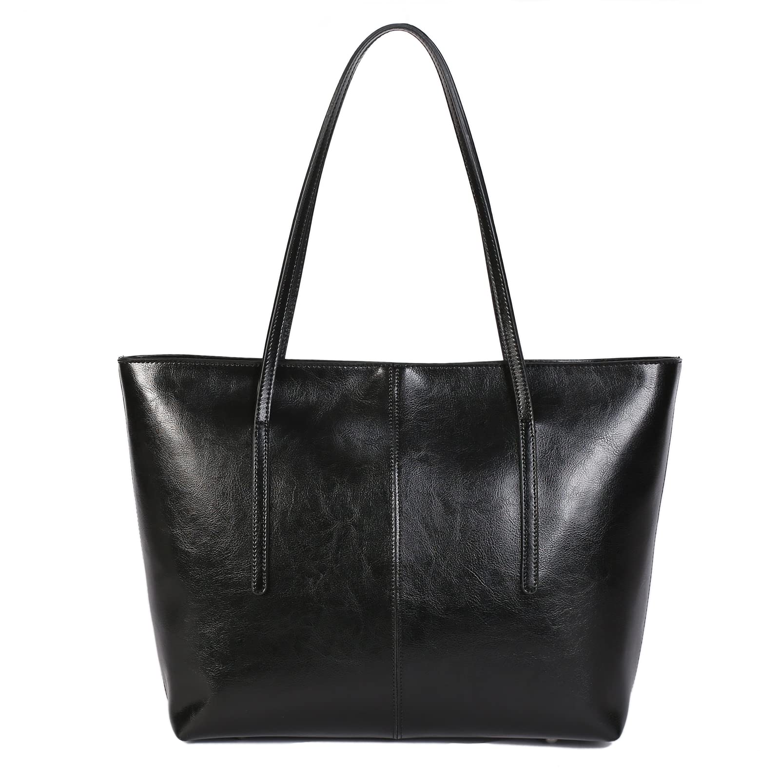 

Tote Bag for Genuine Leather Tote Leather Business Shoulder Simple Large For Going to Easy to Going Suitable for Many Occasions [Kyoei-Tech] Women, чорний