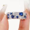 CopperCZ Women Rings Newly Designed Luxury Fashion Bridal Wedding Bands Accessories Sparkling Jewelry Gifts