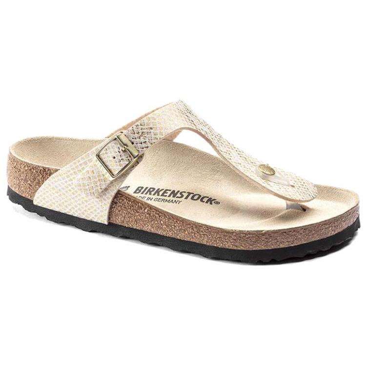 Birkenstock Gizeh Narrow Fit Sandals'Gold Python' Women's 1018665
