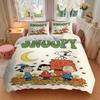 3Pcs Snoopy Halloween Celebration Bedding Set Quilt Cover Pillowcase Home Christmas Halloween Gift 1 Duvet Cover 2 Pillowcase S1468