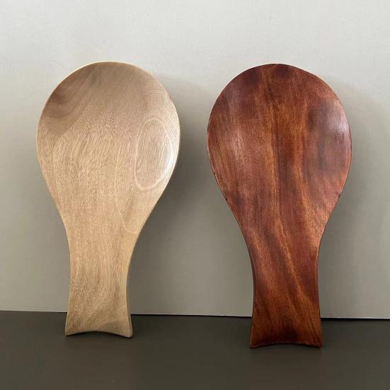 Yousheng Spoon Rest Cooking Spoon Holder Wooden Utensil Stand Kitchen Counter Spatula Dish Rack Organizer Home Decor