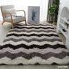 Grey Living Room Large Carpet Hall Coffee Table Floor Mat 160x230 Children's Room Bedroom Long Hair Fluffy Floor Covering Rugs