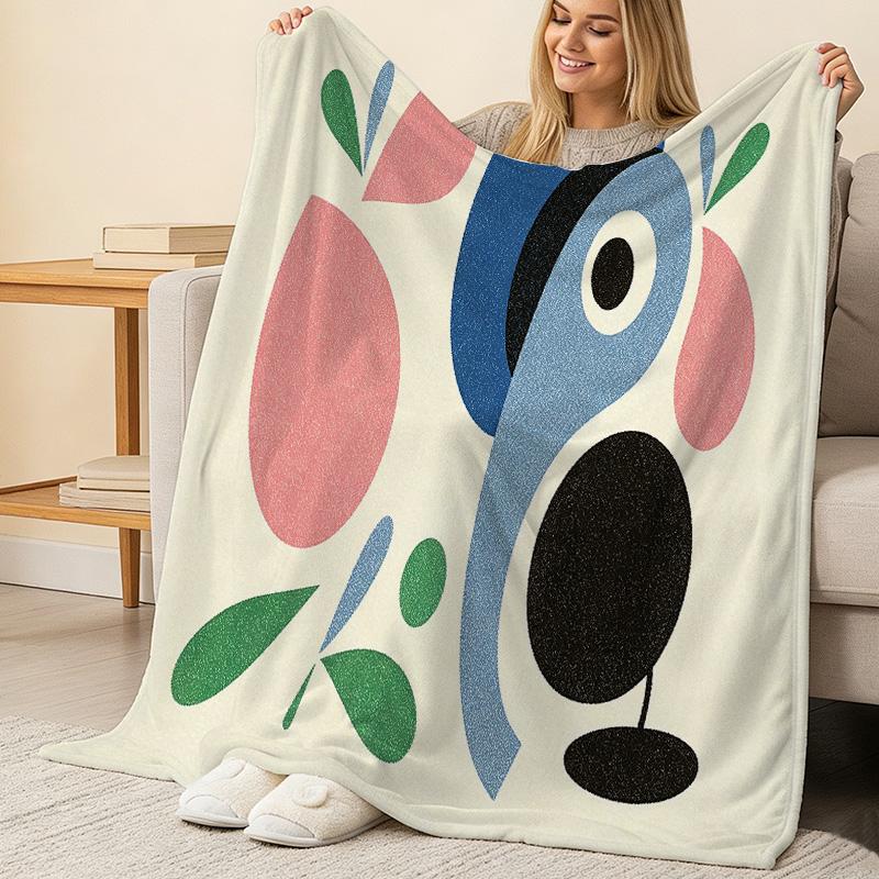 Non-Pilling Flannel Blanket: Soft, Breathable, Skin-Friendly, Colorful for Home Decor, All Season, Halloween & Christmas